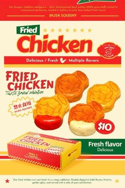 Lisa Fried Chicken Squishy